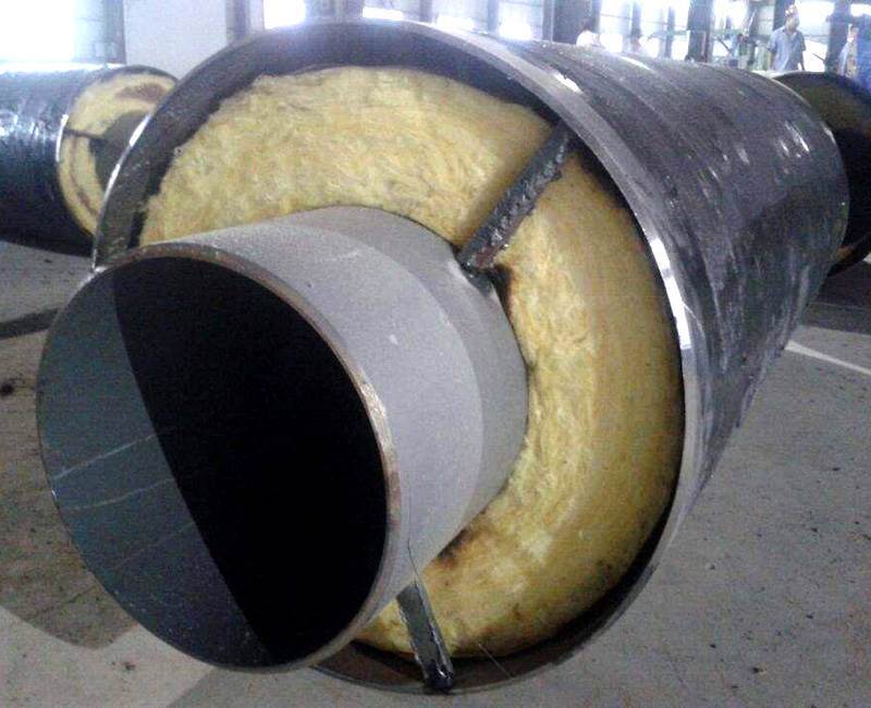 排水用蒸汽供热地埋钢套钢管道